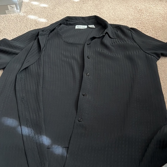 Women’s black button up top with inner tank XL - Picture 1 of 9